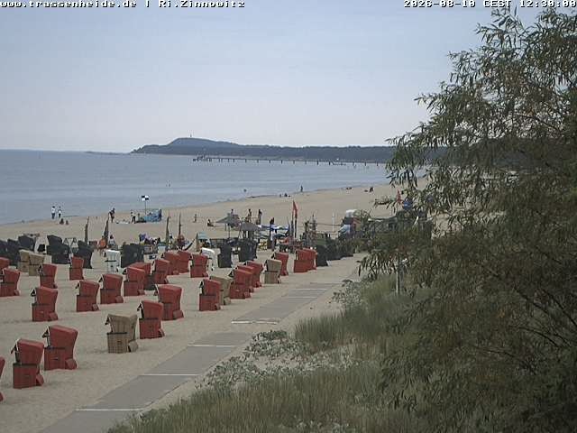 Archiv Foto Webcam Usedom: Zinnowitz/Trassenheide Ostseestrand