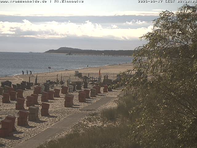 Archiv Foto Webcam Usedom: Zinnowitz/Trassenheide Ostseestrand