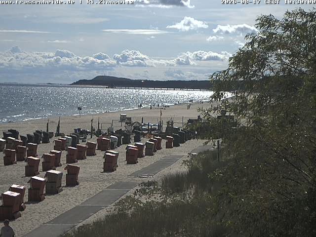 Archiv Foto Webcam Usedom: Zinnowitz/Trassenheide Ostseestrand