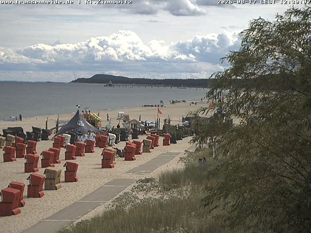 Archiv Foto Webcam Usedom: Zinnowitz/Trassenheide Ostseestrand