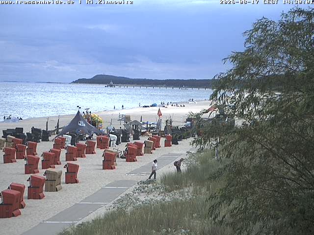 Archiv Foto Webcam Usedom: Zinnowitz/Trassenheide Ostseestrand