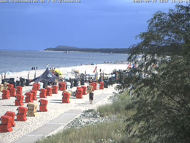 Archiv Foto Webcam Usedom: Zinnowitz/Trassenheide Ostseestrand