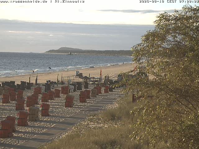 Archiv Foto Webcam Usedom: Zinnowitz/Trassenheide Ostseestrand