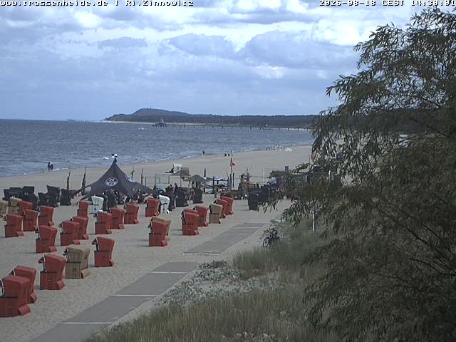 Archiv Foto Webcam Usedom: Zinnowitz/Trassenheide Ostseestrand