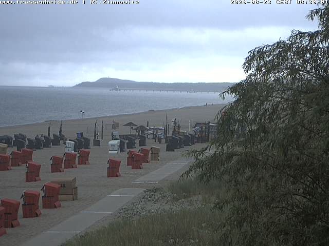 Archiv Foto Webcam Usedom: Zinnowitz/Trassenheide Ostseestrand