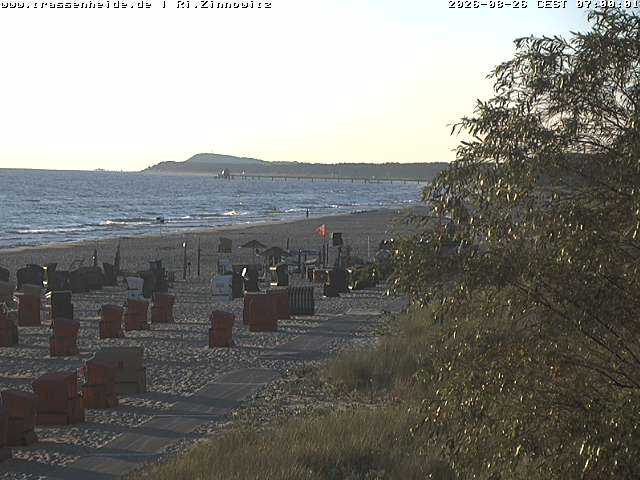 Archived image Webcam Beach of Zinnowitz/Trassenheide at the Baltic Sea