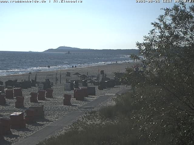 Archived image Webcam Beach of Zinnowitz/Trassenheide at the Baltic Sea