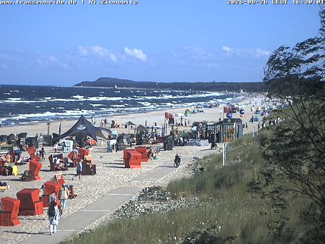Archived image Webcam Beach of Zinnowitz/Trassenheide at the Baltic Sea