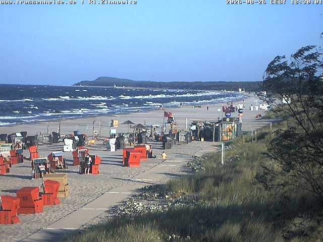 Archived image Webcam Beach of Zinnowitz/Trassenheide at the Baltic Sea