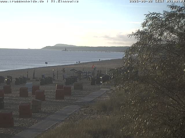 Archiv Foto Webcam Usedom: Zinnowitz/Trassenheide Ostseestrand