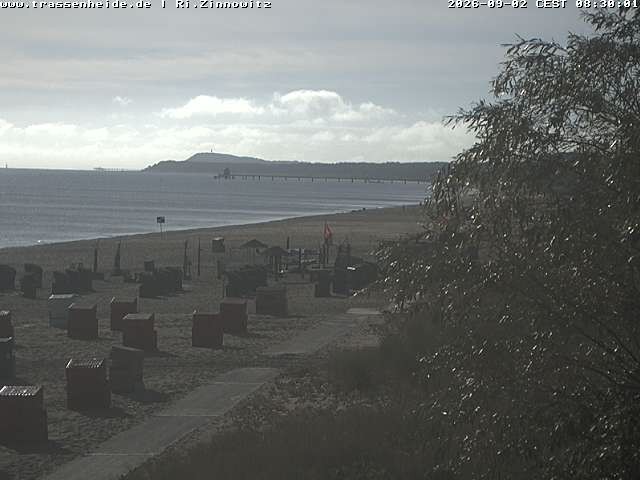 Archiv Foto Webcam Usedom: Zinnowitz/Trassenheide Ostseestrand