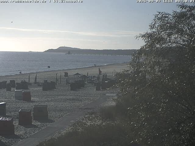Archiv Foto Webcam Usedom: Zinnowitz/Trassenheide Ostseestrand