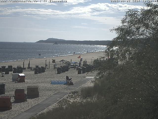 Archiv Foto Webcam Usedom: Zinnowitz/Trassenheide Ostseestrand