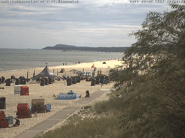 Archiv Foto Webcam Usedom: Zinnowitz/Trassenheide Ostseestrand