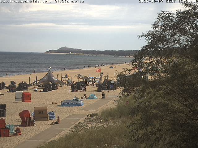 Archiv Foto Webcam Usedom: Zinnowitz/Trassenheide Ostseestrand