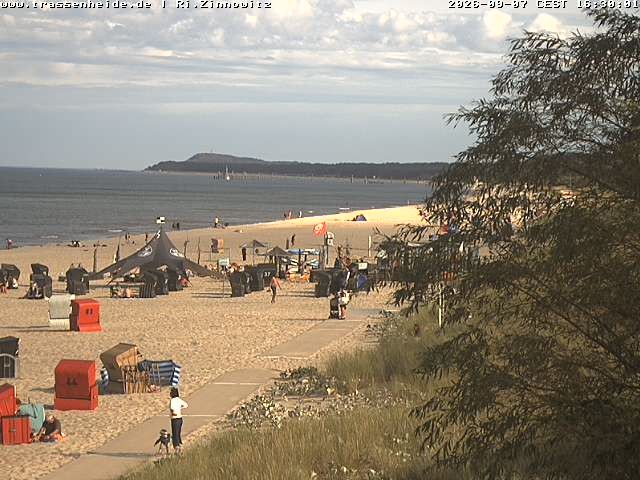 Archiv Foto Webcam Usedom: Zinnowitz/Trassenheide Ostseestrand