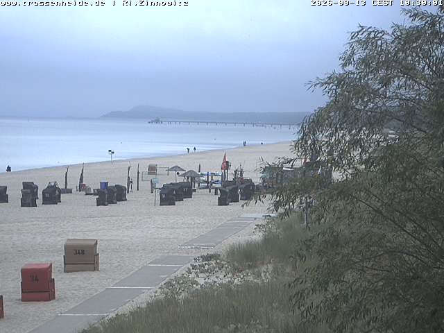 Archiv Foto Webcam Usedom: Zinnowitz/Trassenheide Ostseestrand