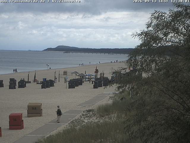 Archiv Foto Webcam Usedom: Zinnowitz/Trassenheide Ostseestrand