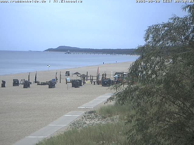 Archived image Webcam Beach of Zinnowitz/Trassenheide at the Baltic Sea