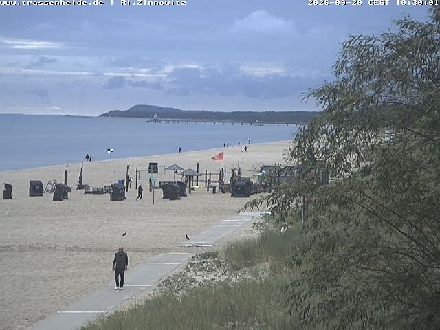 Archived image Webcam Beach of Zinnowitz/Trassenheide at the Baltic Sea