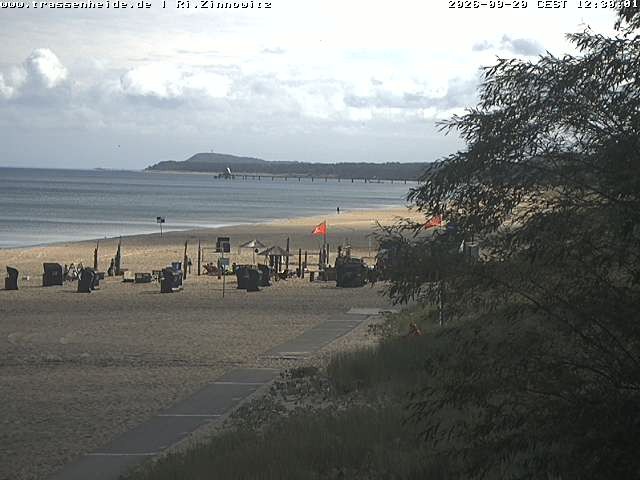 Archived image Webcam Beach of Zinnowitz/Trassenheide at the Baltic Sea