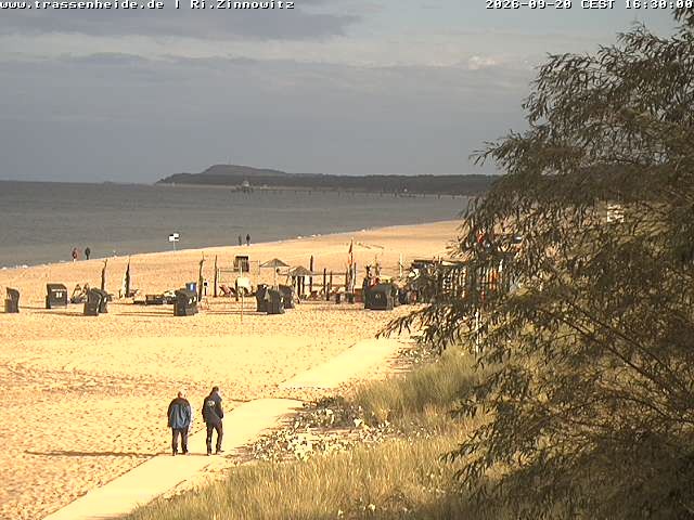 Archived image Webcam Beach of Zinnowitz/Trassenheide at the Baltic Sea