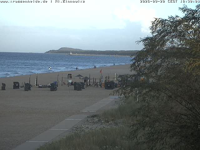 Archived image Webcam Beach of Zinnowitz/Trassenheide at the Baltic Sea