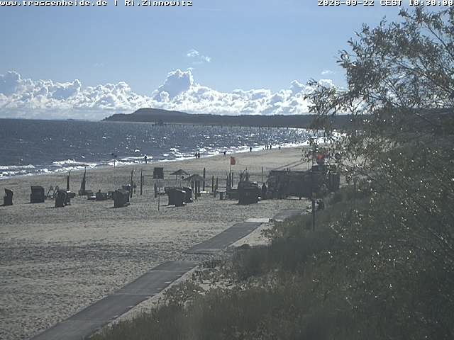 Archiv Foto Webcam Usedom: Zinnowitz/Trassenheide Ostseestrand