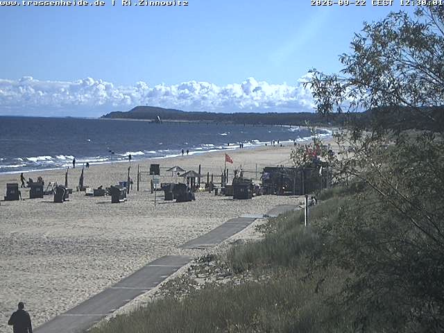 Archiv Foto Webcam Usedom: Zinnowitz/Trassenheide Ostseestrand