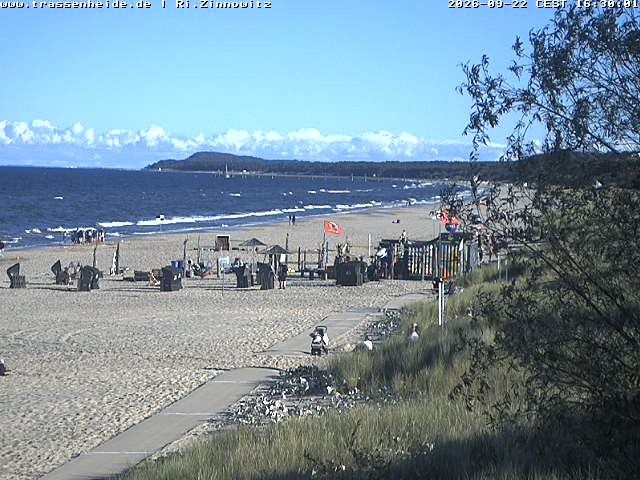 Archiv Foto Webcam Usedom: Zinnowitz/Trassenheide Ostseestrand