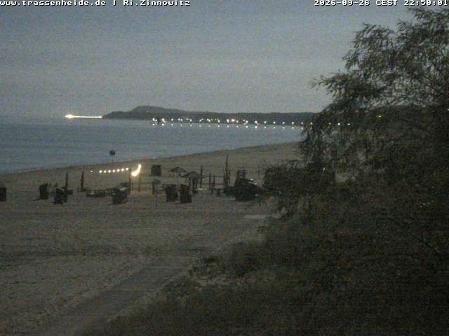 Archiv Foto Webcam Usedom: Zinnowitz/Trassenheide Ostseestrand