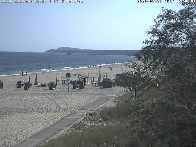 Archiv Foto Webcam Usedom: Zinnowitz/Trassenheide Ostseestrand
