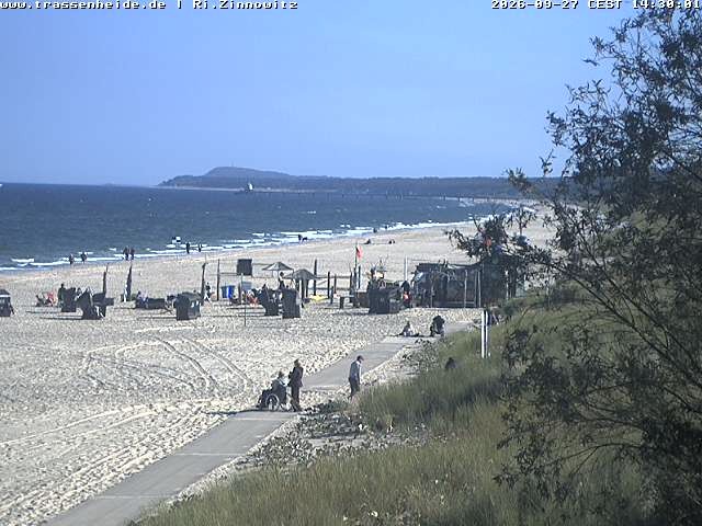 Archiv Foto Webcam Usedom: Zinnowitz/Trassenheide Ostseestrand