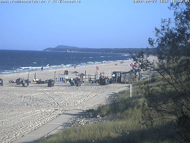 Archiv Foto Webcam Usedom: Zinnowitz/Trassenheide Ostseestrand