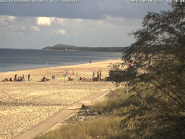Archived image Webcam Beach of Zinnowitz/Trassenheide at the Baltic Sea
