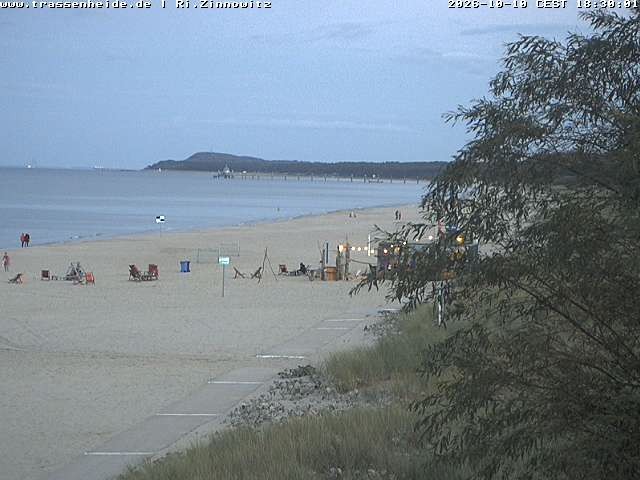 Archived image Webcam Beach of Zinnowitz/Trassenheide at the Baltic Sea