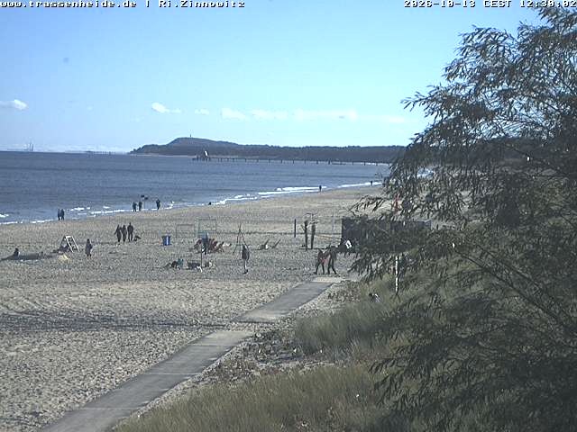 Archived image Webcam Beach of Zinnowitz/Trassenheide at the Baltic Sea