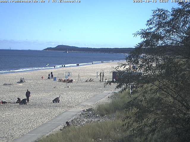 Archived image Webcam Beach of Zinnowitz/Trassenheide at the Baltic Sea