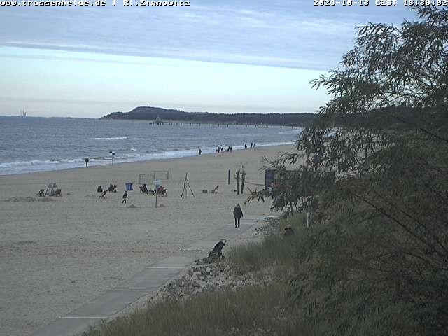 Archived image Webcam Beach of Zinnowitz/Trassenheide at the Baltic Sea