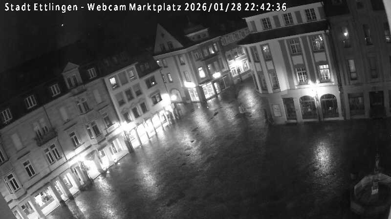 Archiv Foto Webcam Blick auf den Marktplatz Ettlingen