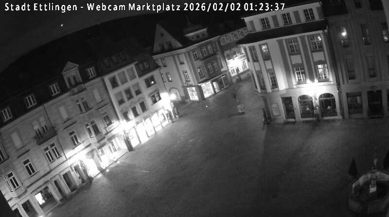Archiv Foto Webcam Blick auf den Marktplatz Ettlingen