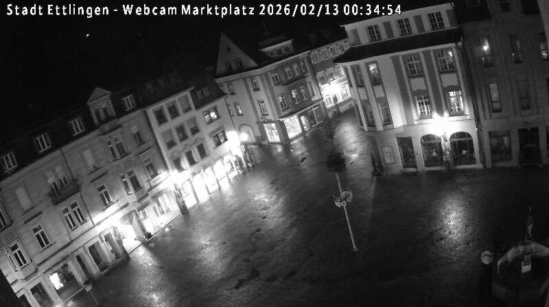 Archiv Foto Webcam Blick auf den Marktplatz Ettlingen