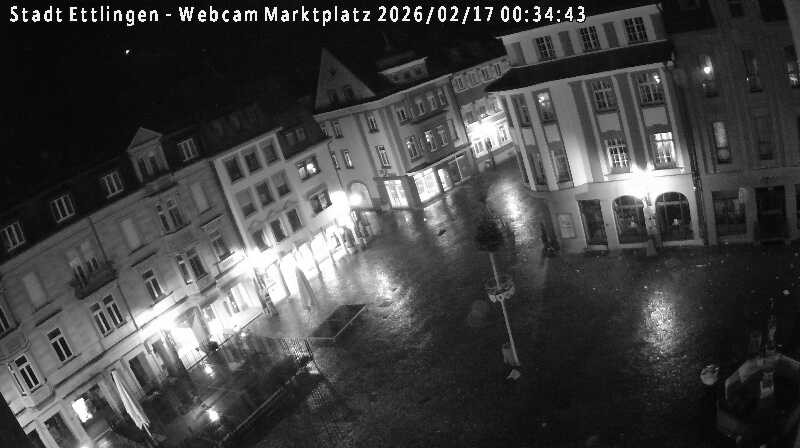 Archiv Foto Webcam Blick auf den Marktplatz Ettlingen
