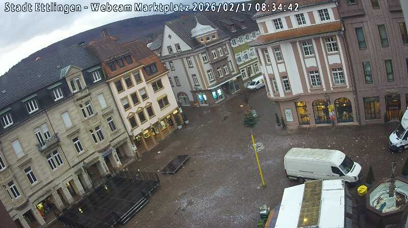 Archiv Foto Webcam Blick auf den Marktplatz Ettlingen