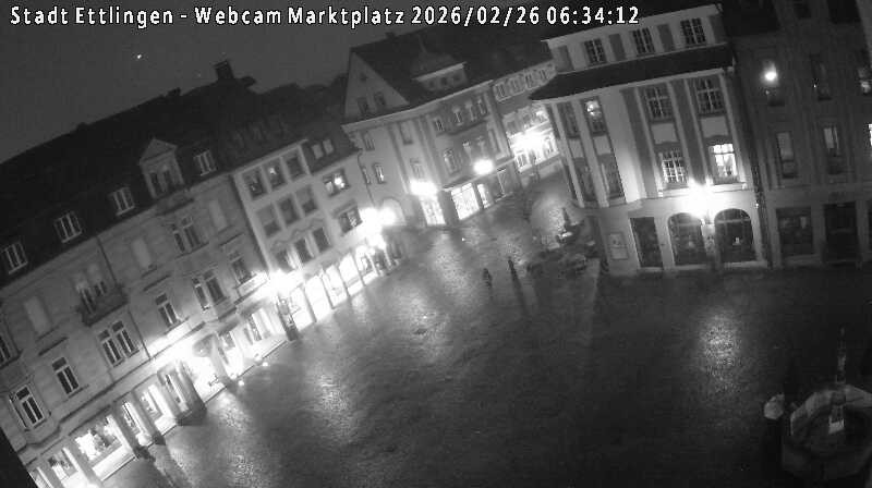 Archived image Webcam Market place in Ettlingen
