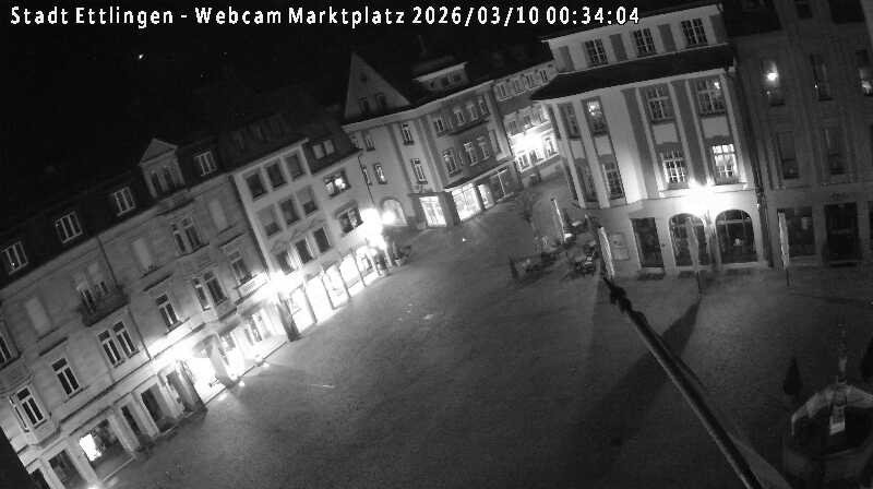Archiv Foto Webcam Blick auf den Marktplatz Ettlingen