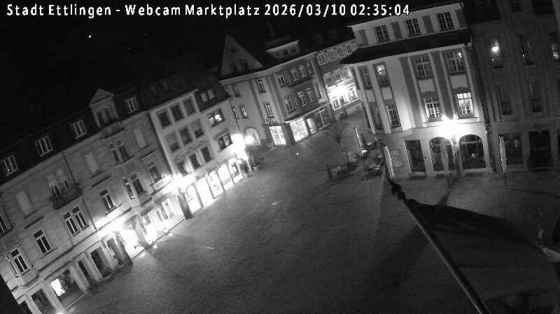 Archiv Foto Webcam Blick auf den Marktplatz Ettlingen