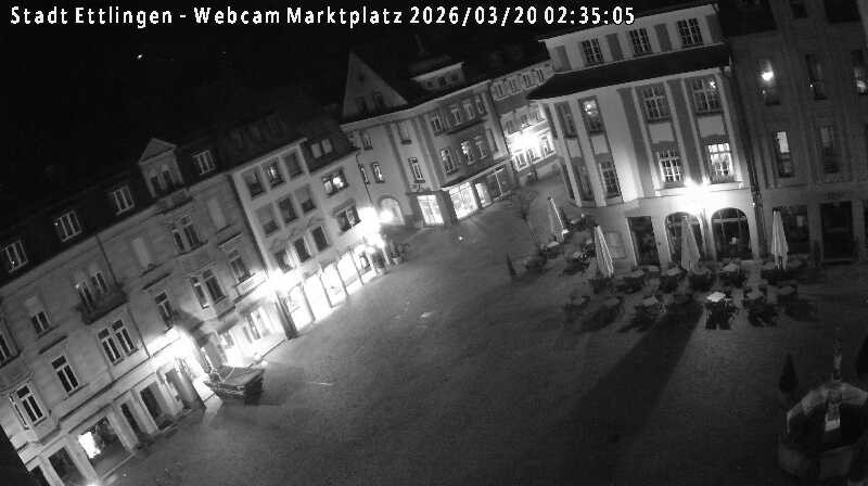 Archiv Foto Webcam Blick auf den Marktplatz Ettlingen