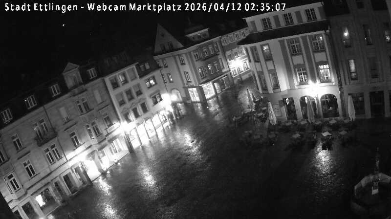 Archived image Webcam Market place in Ettlingen