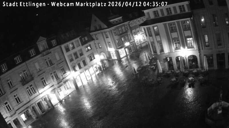 Archived image Webcam Market place in Ettlingen